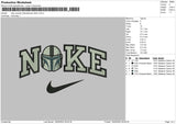 Nike Swoosh Storm Embroidery File 6 sizes