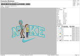 Nike Swoosh Rnm Embroidery File 6 sizes