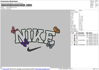 Nike Butterfies v5 Embroidery