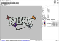 Nike Butterfies v5 Embroidery