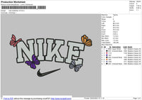 Nike Butterfies v5 Embroidery