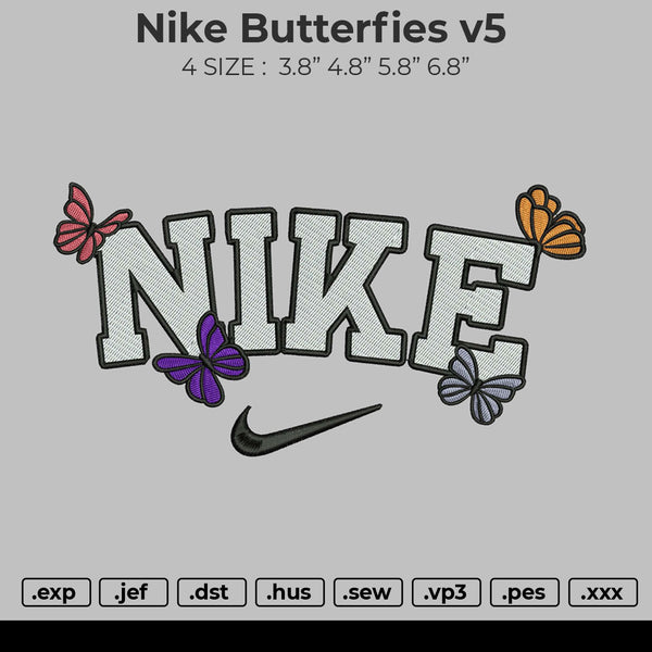 Nike Butterfies v5 Embroidery
