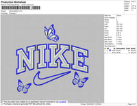 Nike Butterfly Embroidery