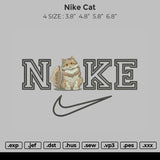 Nike Cat Embroidery