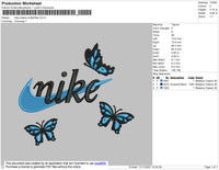 Nike Classic Butterflies Embroidery