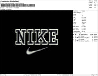 Nike Double Outline Embroidery