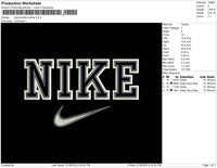 Nike Double Outline Embroidery