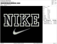 Nike Double Outline Embroidery