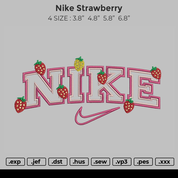 Nike Strawberry Embroidery