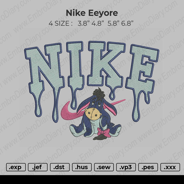 Nike Eeyore Embroidery