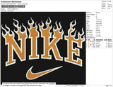 Nike Flames Embroidery