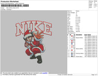 Nike Goku Xmas Embroidery