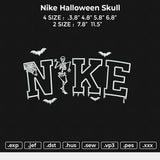 Nike Halloween Skull Embroidery