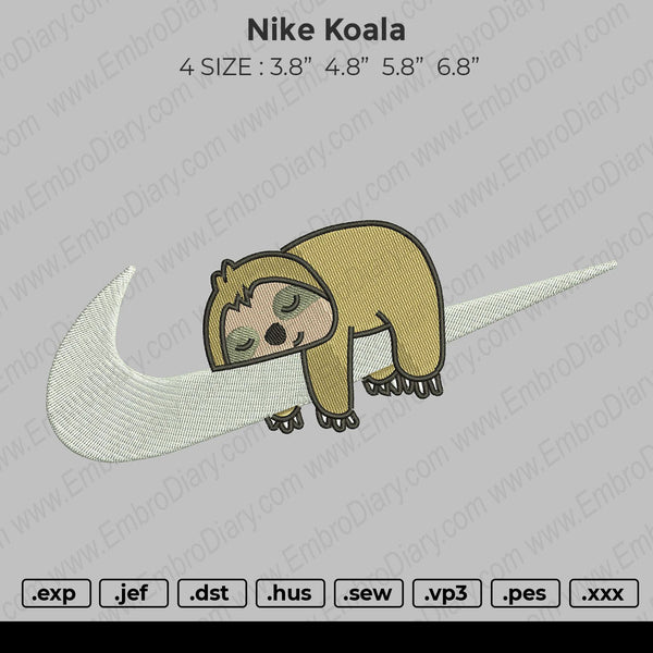 Nike Koala Embroidery