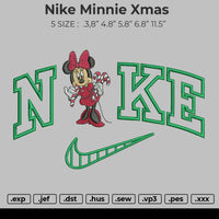 Nike Minnie Xmas Embroidery