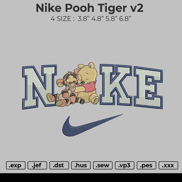 Nike Pooh Tiger v2 Embroidery