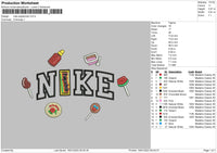 Nike Pulparindo Embroidery File 6 sizes