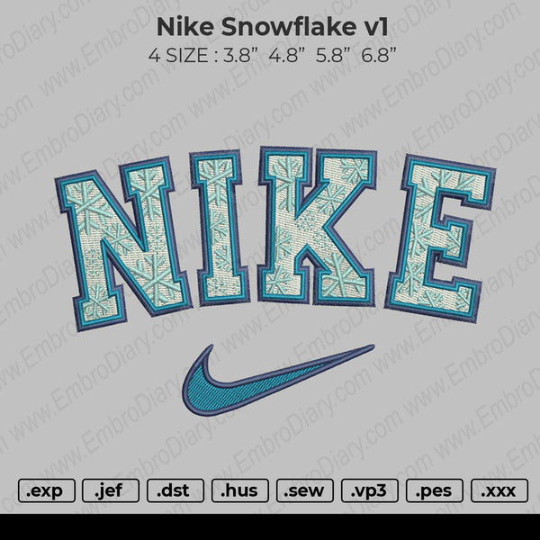 Nike Snowflake v1 Embroidery