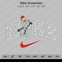 Nike Snowman Embroidery