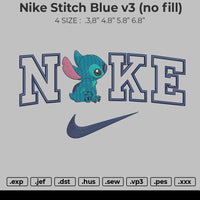 Nike Stitch Blue V3 (no fill)