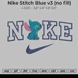 Nike Stitch Blue V3 (no fill)