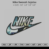 Nike Swoosh Jujutsu Embroidery