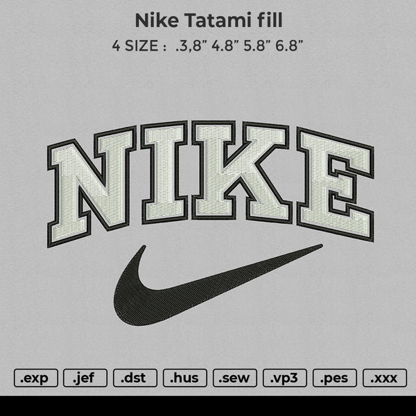 Nike Tatami Fill Embroidery