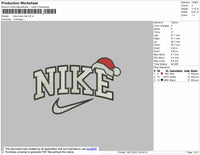 Nike Hat Xmas Embroidery