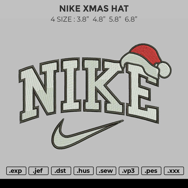 Nike Hat Xmas Embroidery