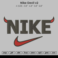 Nike Devil V2 Embroidery