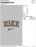 Nike Love Pattern Embroidery