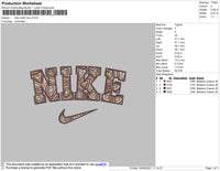 Nike Love Pattern Embroidery