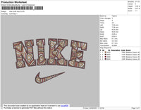 Nike Love Pattern Embroidery