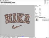 Nike Love Pattern Embroidery