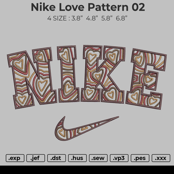 Nike Love Pattern Embroidery