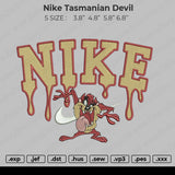 Nike Tasmanian Devil Embroidery