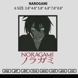 Narogami Embroidery File 6 sizes