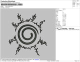 Naruto Shield Embroidery
