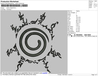 Naruto Shield Embroidery