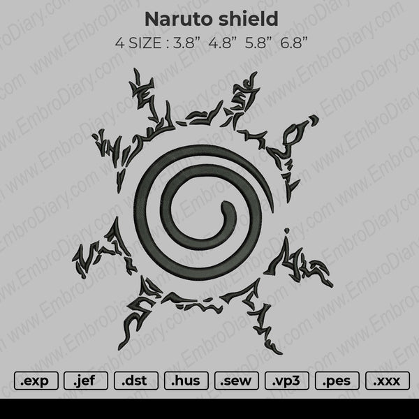 Naruto Shield Embroidery