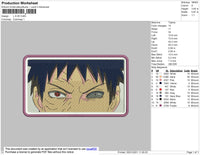Obito Eyes Embroidery