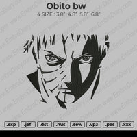 Obito BW Embroidery