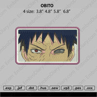 Obito Eyes Embroidery