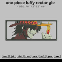 one piece luffy rectangle