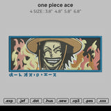 One Piece ACE Embroidery