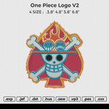 One Piece logo v2 Embroidery