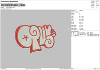 Graffiti02 Embroidery File 6 sizes