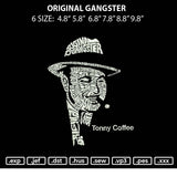 Original Gangster Embroidery File 6 sizes