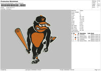 Orioles Bird Embroidery