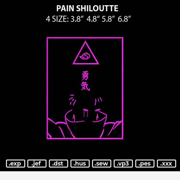 Pain Shilouette Embroidery